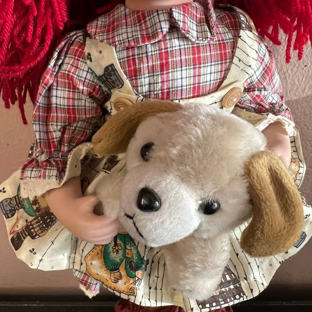 Duck House Heirloom limited edition Reggedy Ann doll with puppy - Picture 5 of 16